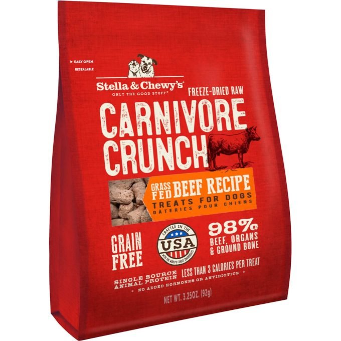 Stella &Amp; Chewy'S Carnivore Crunch Grass-Fed Beef Recipe Freeze-Dried Raw Dog Treats